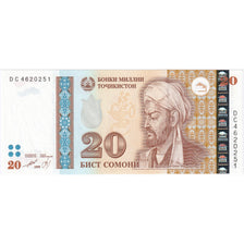 Tajikistan, 20 Somoni, UNC(65-70)