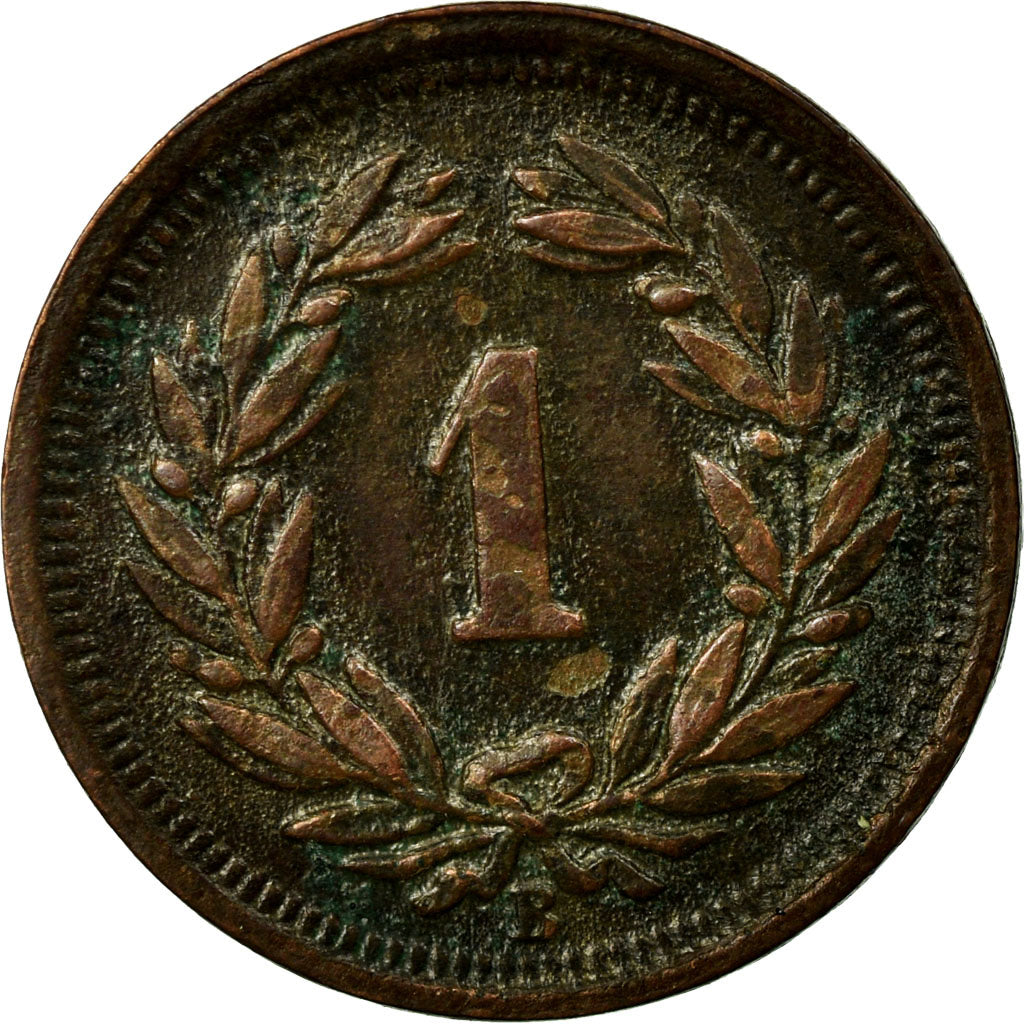 Coin, Switzerland, Rappen, 1924, Bern, EF(40-45), Bronze, KM:3.2