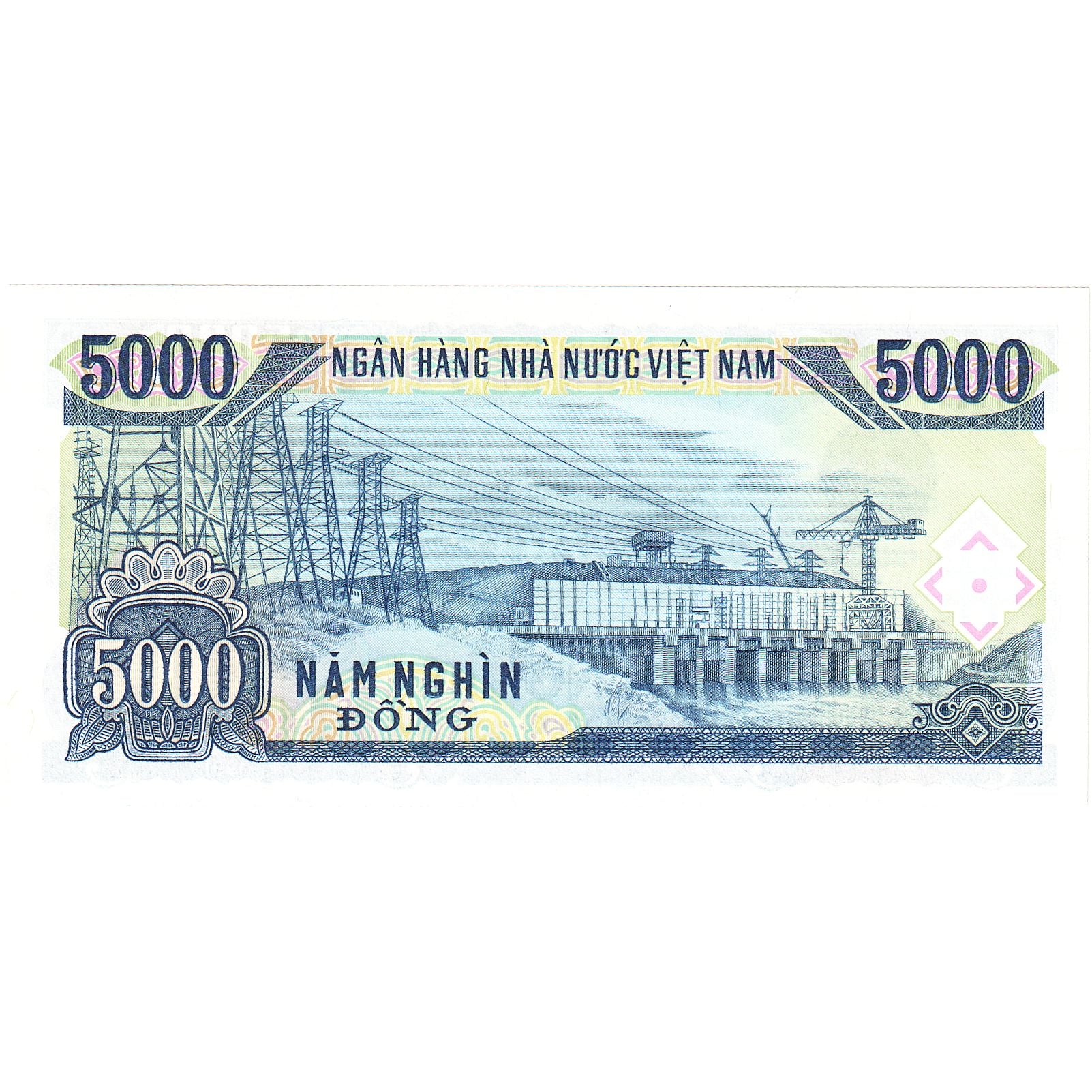 Vietnam, 5000 D<ox>ng, 1991, KM:108a, UNC(65-70)