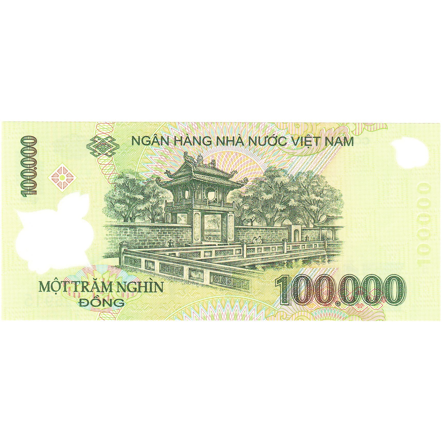 Vietnam, 100,000 D<ox>ng, KM:122a, UNC(65-70)