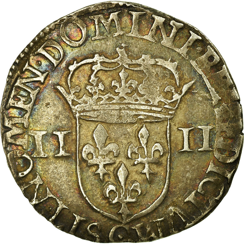 Münze, Frankreich, Henri IV, 1/4 Ecu, 1607, Saint L, SS, Silber, Duplessy:1230