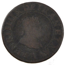 FRANCE, Double Tournois, 1603, Paris, KM #16.1, F(12-15), Copper, Duplessy...