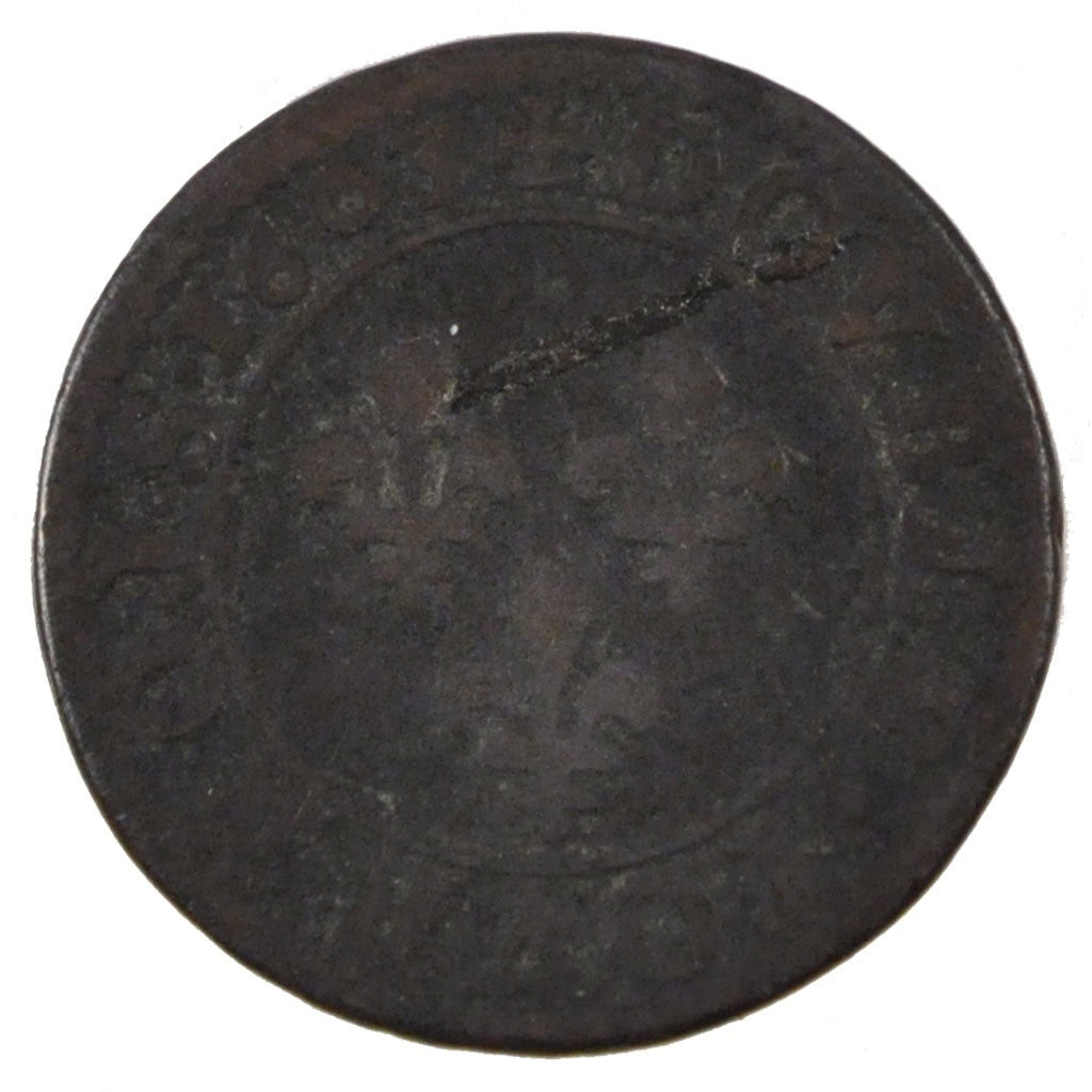 FRANCE, Double Tournois, 1603, Paris, KM #16.1, F(12-15), Copper, Duplessy...
