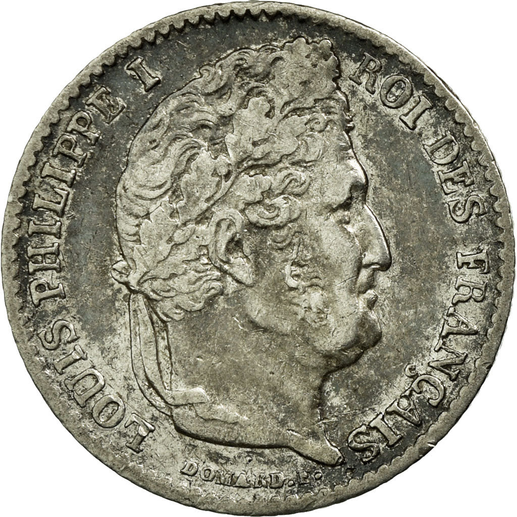 Coin, France, Louis-Philippe, 1/4 Franc, 1834, Lille, EF(40-45), Silver