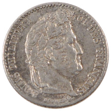 Coin, France, Louis-Philippe, 1/4 Franc, 1840, Paris, AU(50-53), Silver