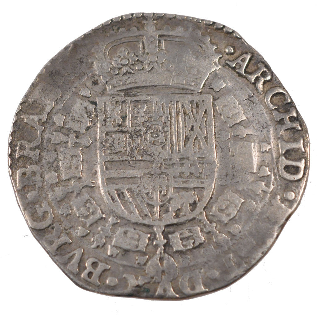 Coin, Spanish Netherlands, BRABANT, Patagon, 1654, Antwerp, EF(40-45), Silver