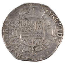 Monnaie, Pays-Bas espagnols, BRABANT, Patagon, 1654, Anvers, TTB, Argent