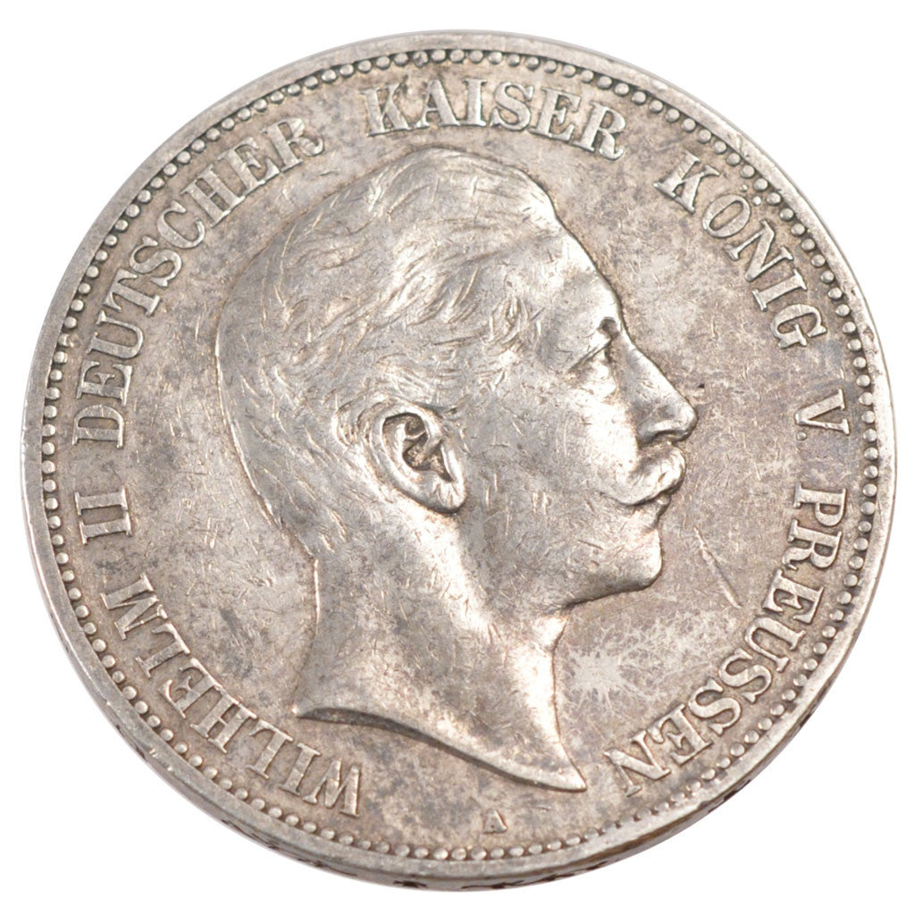 Coin, German States, PRUSSIA, Wilhelm II, 5 Mark, 1907, Berlin, EF(40-45)