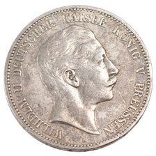 Coin, German States, PRUSSIA, Wilhelm II, 5 Mark, 1907, Berlin, EF(40-45)