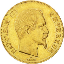 Coin, France, Napoleon III, Napoléon III, 100 Francs, 1858, Paris, AU(50-53)