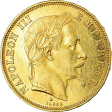 Moneda, Francia, Napoleon III, Napoléon III, 50 Francs, 1862, Paris, EBC, Oro