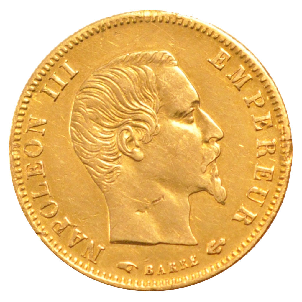 Second Empire, 5 Francs or grand module Napoléon III tête nue