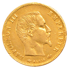 Second Empire, 5 Francs or grand module Napoléon III tête nue
