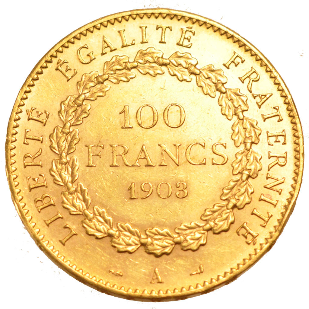 FRANCE, Génie, 100 Francs, 1903, Paris, KM #832, AU(55-58), Gold, Gadoury #1137,