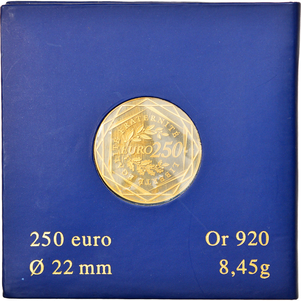 Coin, France, 250 Euro, 2009, MS(65-70), Gold
