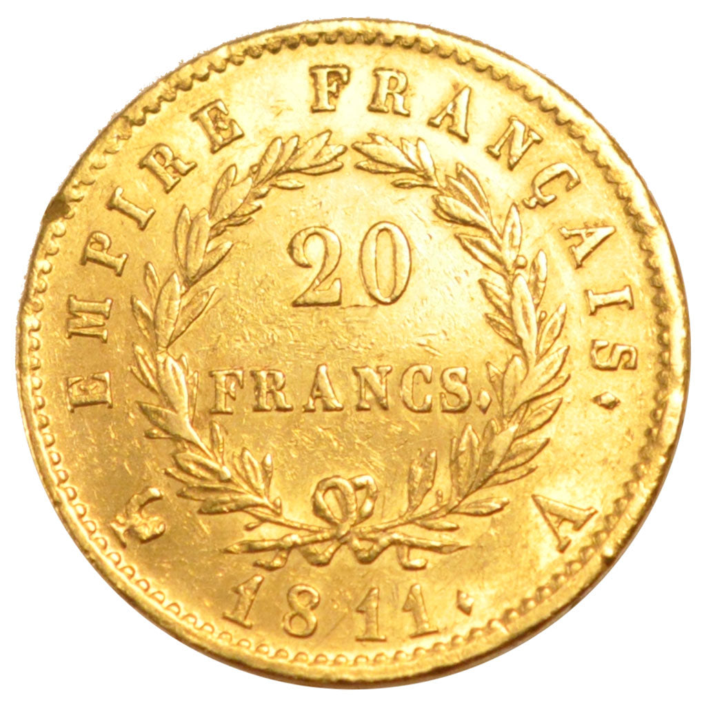 Francia, Napoléon I, 20 Francs, 1811, Paris, BB+, Oro, Gadoury:1025