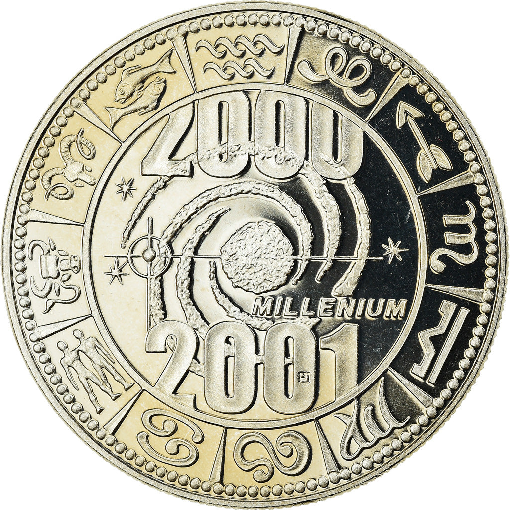France, Medal, Europa, 2000/2001, Millénium, Politics, Society, War, 2001