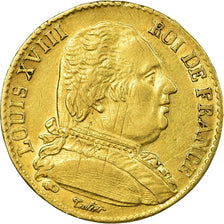 Coin, France, Louis XVIII, Louis XVIII, 20 Francs, 1815, Paris, EF(40-45), Gold