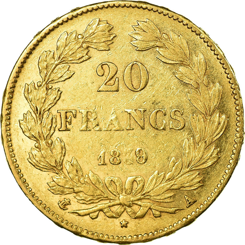 Munten, Frankrijk, Louis-Philippe, 20 Francs, 1839, Paris, ZF+, Goud