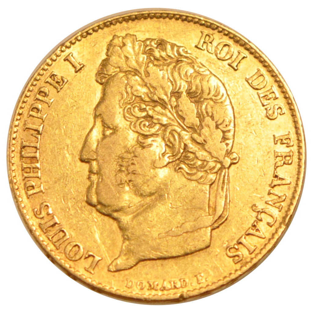 FRANCE, Louis-Philippe, 20 Francs, 1838, Paris, KM #750.1, EF(40-45), Gold,...