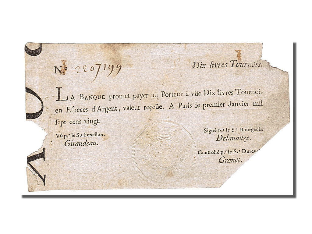 10 Livres type Banque Royale