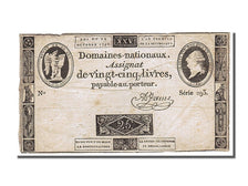 France, 25 Livres, 1792, KM #A67, 1792-10-24, EF(40-45), Lafaurie #161a,...