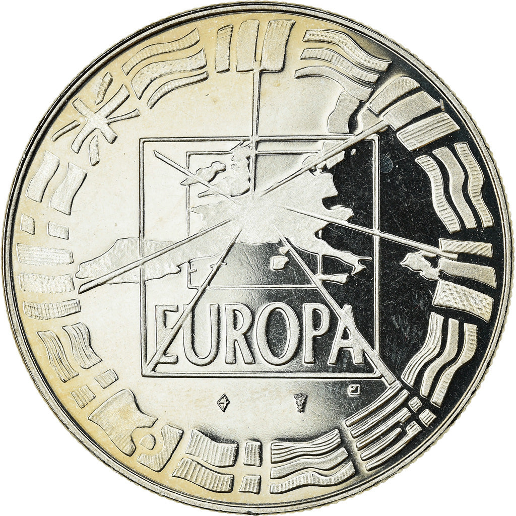 Francja, Medal, Ecu Europa, Polityka, społeczeństwo, wojna, 1998, MS(65-70)
