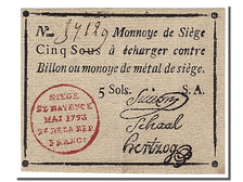 FRANCE, 5 Sols, 1793, 1793-05-01, AU(55-58), Lafaurie #246, FRANCE, 5 Sols,...