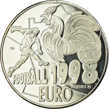Frankrijk, Medaille, Essai Euro, Football, Politics, Society, War, 1998, FDC