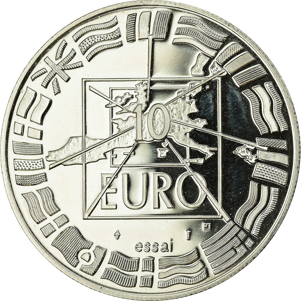 Frankrijk, Medaille, Essai Euro, Football, Politics, Society, War, 1998, FDC