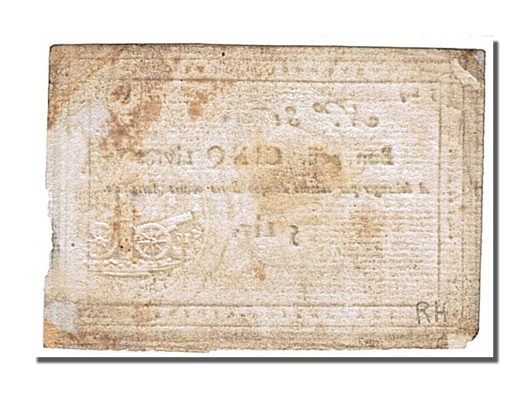 Siège de Lyon, 5 Livres émission des 28 et 31 août 1793