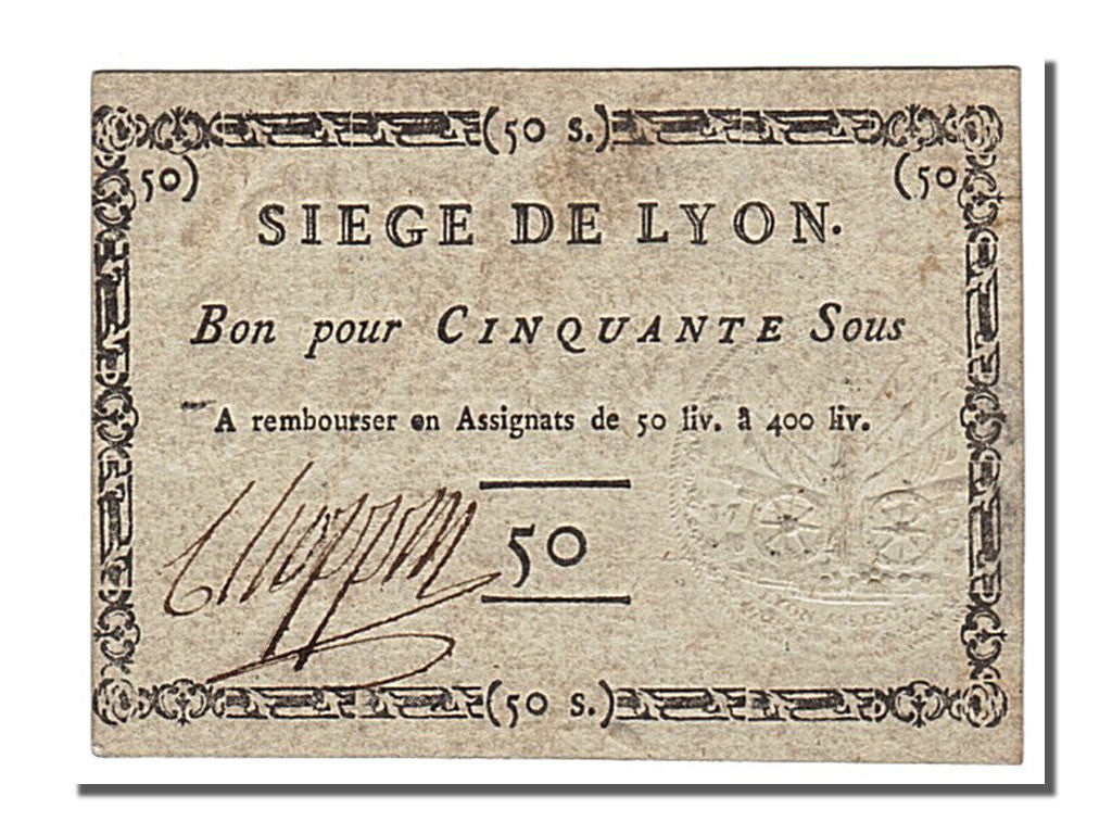 Billet, France, 50 Sous, 1793, TTB+, KM:S302, Lafaurie:254