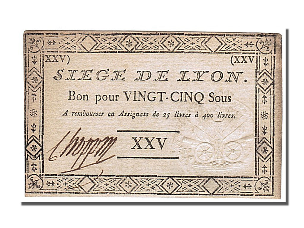 Banknote, France, 25 Sous, 1793, UNC(63), KM:S301, Lafaurie:255