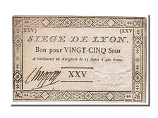 Biljet, Frankrijk, 25 Sous, 1793, SPL, KM:S301, Lafaurie:255