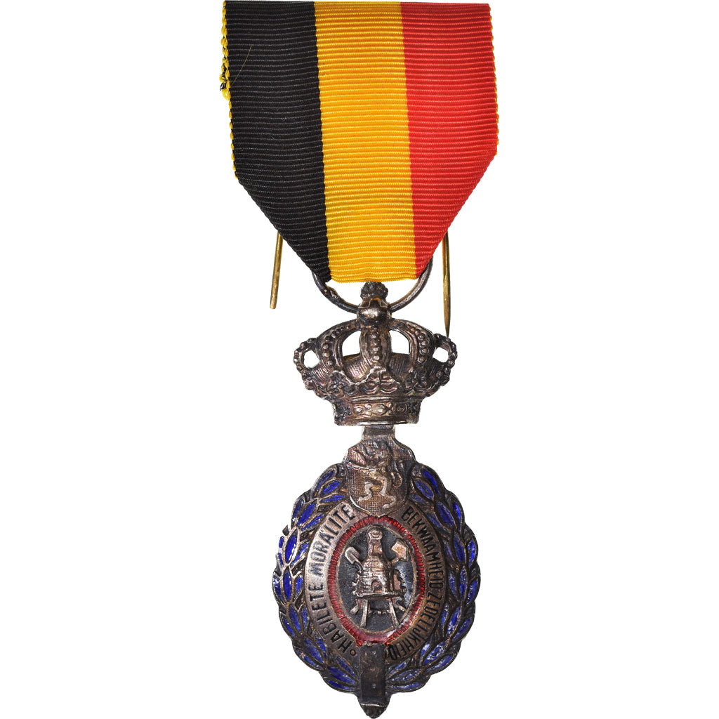 Belgium, Médaille du Travail 2ème Classe, Medal, Excellent Quality, Silvered
