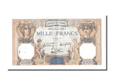 France, 500 Francs, 1 000 F 1927-1940 ''Cérès et Mercure'', 1938, KM #88c, 1...