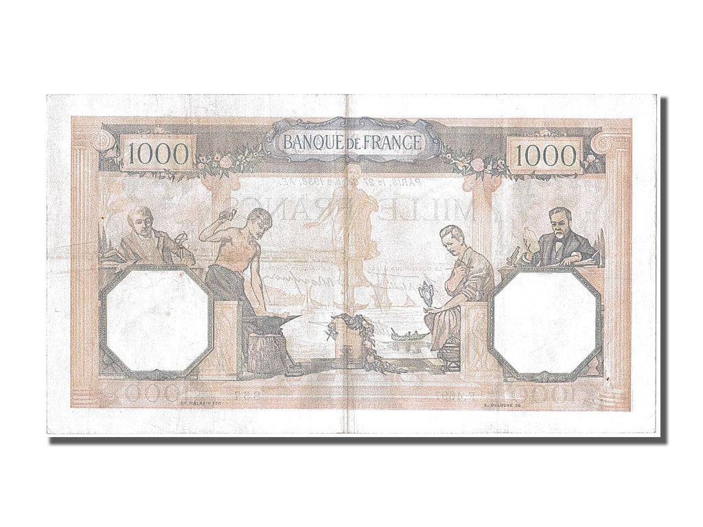 Banknot, Francja, 500 Francs, Cérès et Mercure, 1938, 1938-10-27, AU(55-58)