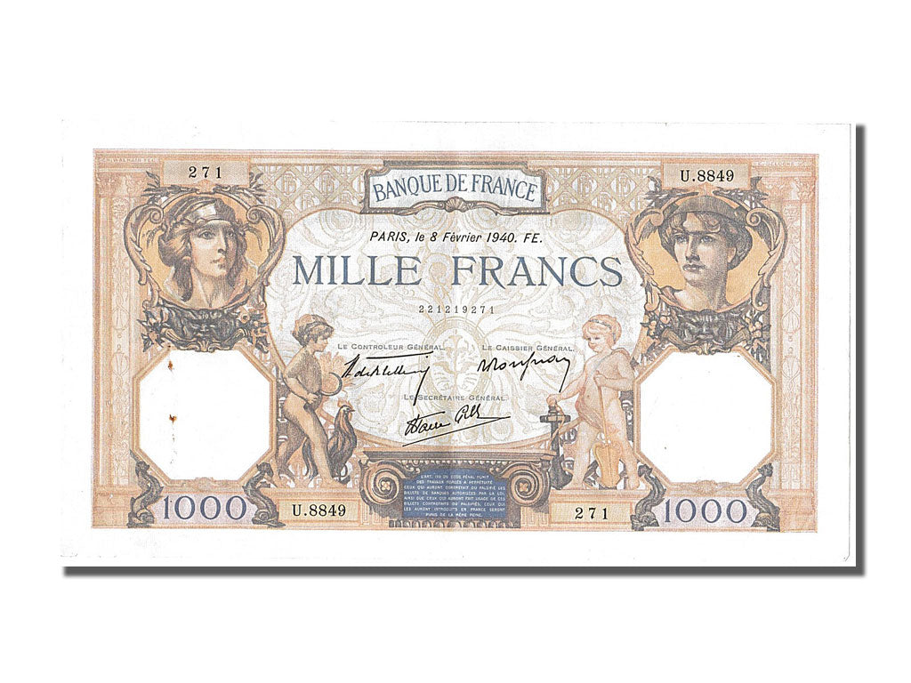 1000 Francs Cérès et Mercure Modifié