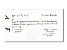 FRANCE, 10 Livres, 1720, 1720-01-01, AU(55-58), Lafaurie #89, FRANCE, 10...