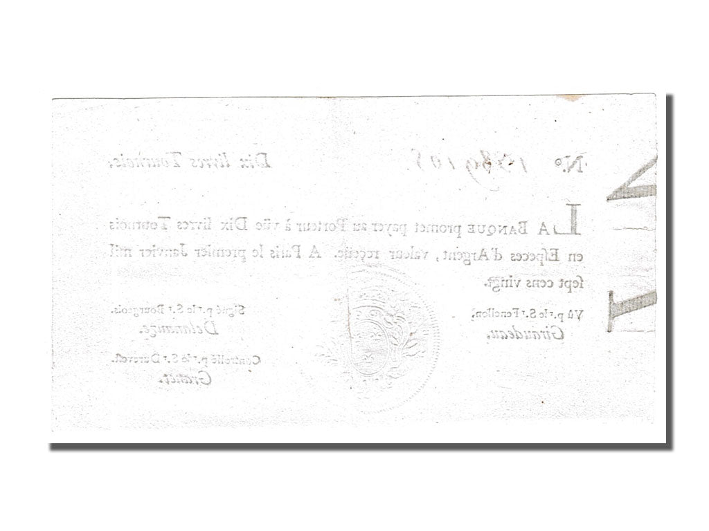 FRANCE, 10 Livres, 1720, 1720-01-01, AU(55-58), Lafaurie #89, FRANCE, 10...
