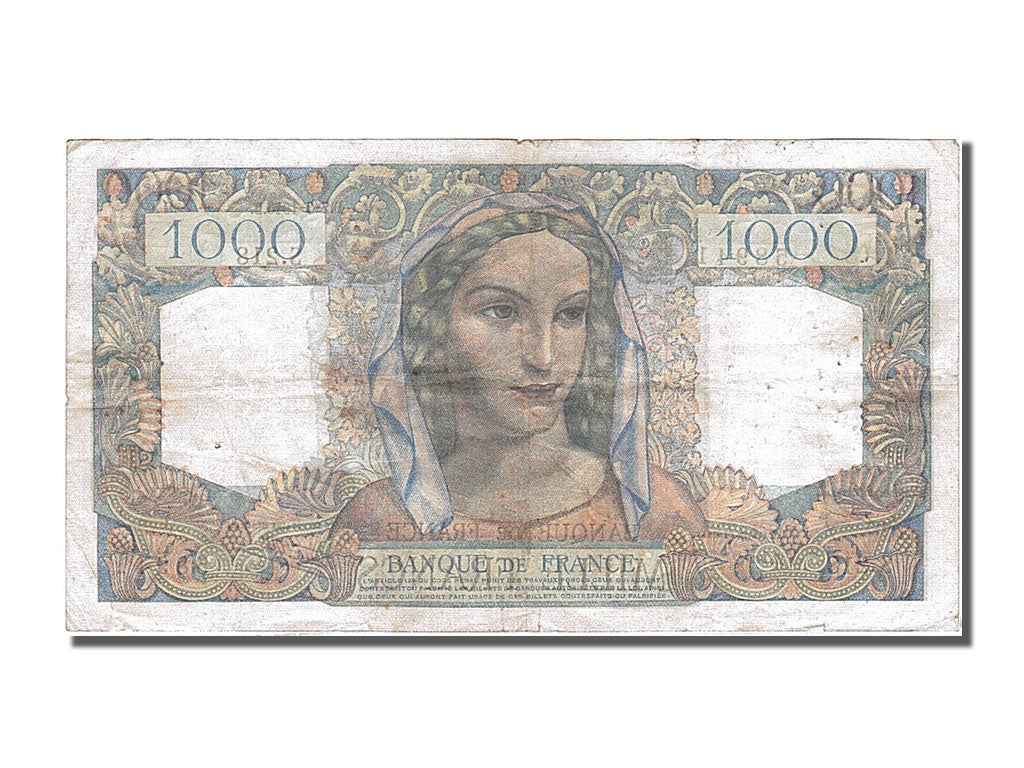 France, 1000 Francs, 1 000 F 1945-1950 ''Minerve et Hercule'', 1946, KM #130a,..