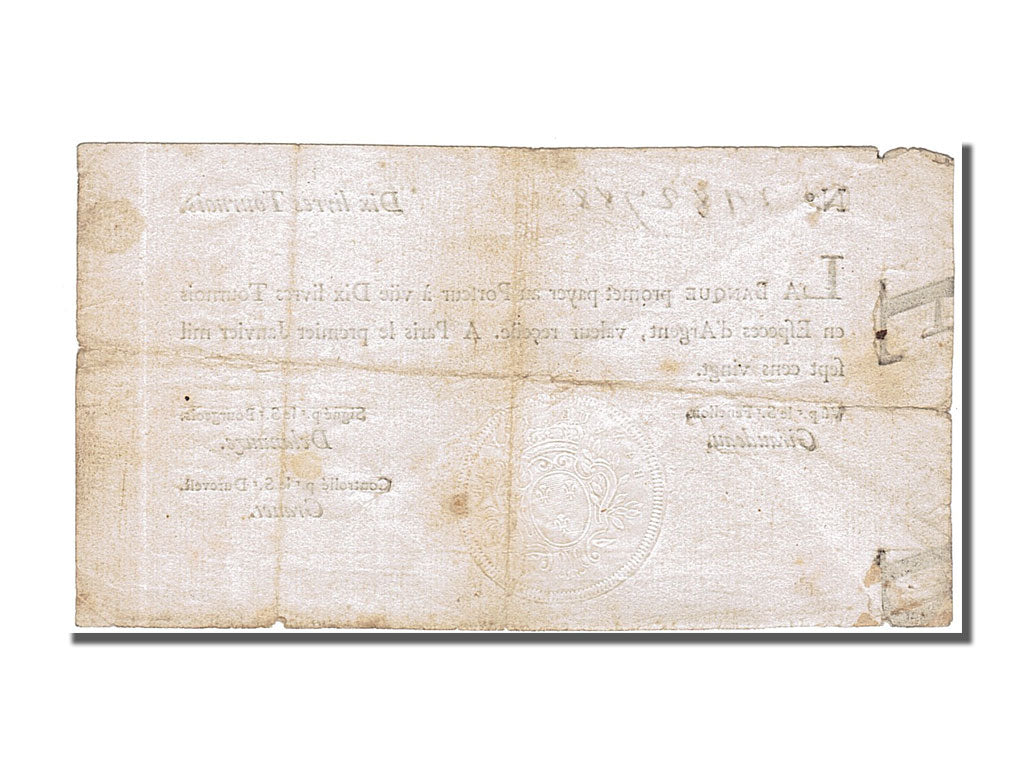 FRANCE, 10 Livres, 1720, 1720-01-01, EF(40-45), Lafaurie #89, FRANCE, 10...