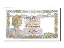 Banknote, France, 500 Francs, 500 F 1940-1944 ''La Paix'', 1942, 1942-06-20