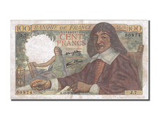 FRANCE, 100 Francs, 100 F 1942-1944 ''Descartes'', 1942, 1942-05-15, AU(50-53),.