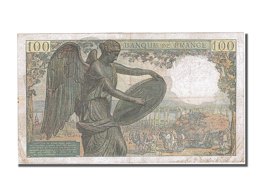 FRANCE, 100 Francs, 100 F 1942-1944 ''Descartes'', 1942, 1942-05-15, AU(50-53),.