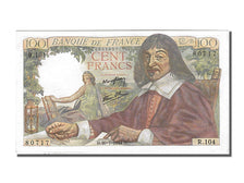 France, 100 Francs, 100 F 1942-1944 ''Descartes'', 1944, KM #101a, 1944-07-20,..