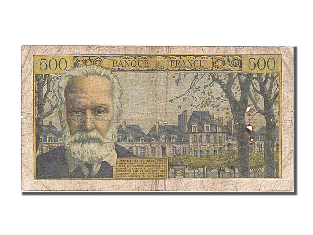 France, 500 Francs, 500 F 1954-1958 ''Victor Hugo'', 1954, KM #133a,...