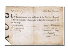FRANCE, 100 Livres, 1720, 1720-01-01, VF(20-25), Lafaurie #90, FRANCE, 100...
