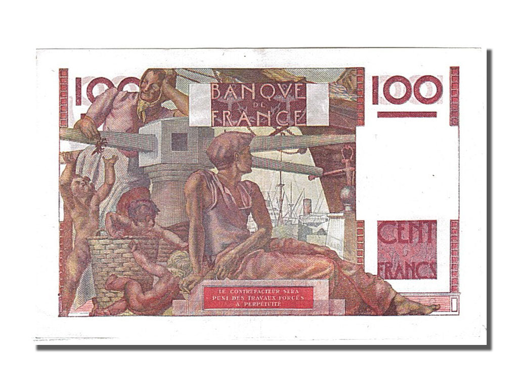Banknote, France, 100 Francs, 100 F 1945-1954 ''Jeune Paysan'', 1946