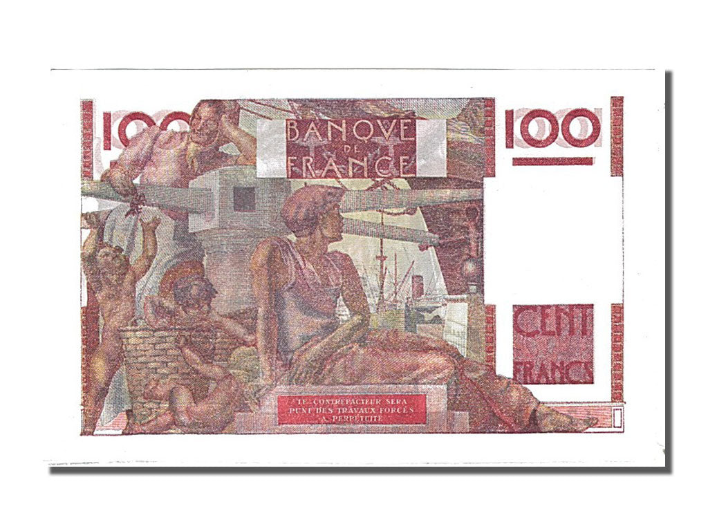 Banconote, Francia, 100 Francs, 100 F 1945-1954 ''Jeune Paysan'', 1947